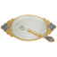 Серебряный декоративный набор для лимона с позолотой Царский пир 40660001А99